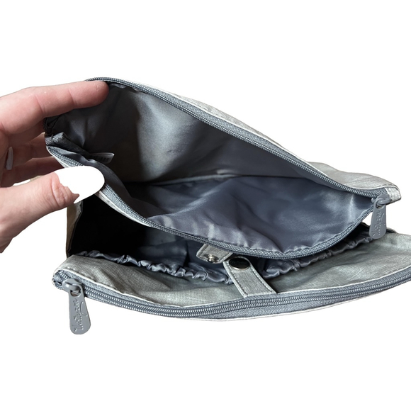 Thirty-One Gray Medium Cosmetic Bag - Picture 6 of 11